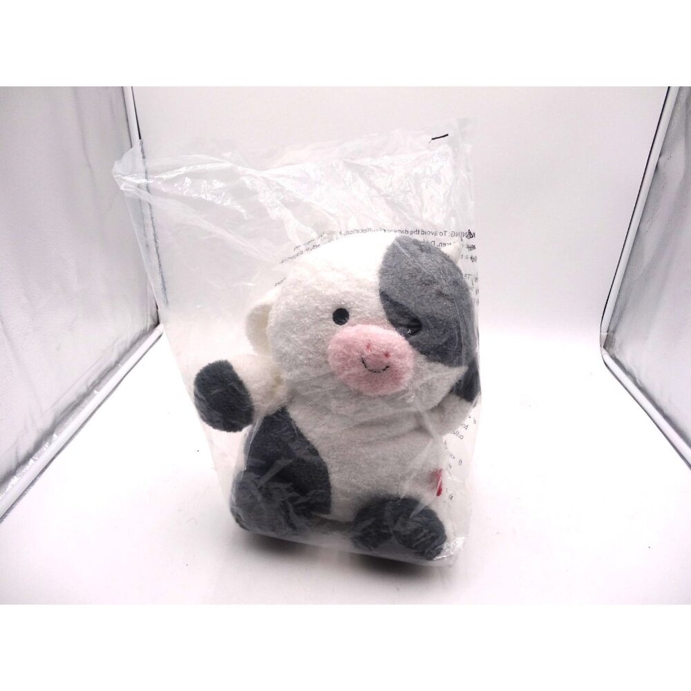 Bumbumz Rodeobumz CONRAD the COW 12” Bum Bumz plush Black‎ & White, NWT